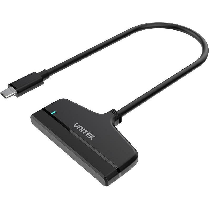 Unitek Y-1096A Scheda/adattatore di interfaccia SATA (USB-C), Docking station + Hub USB, Nero