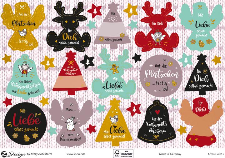 Actual product image Avery Christmas stickers (66 Sticker)