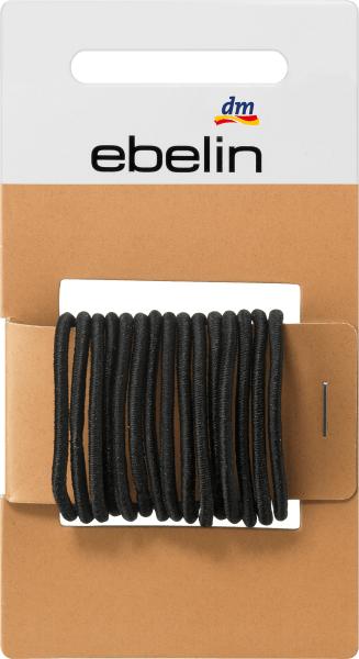 Produktbild dm ebelin Haargummis dünn schwarz (Haargummi)