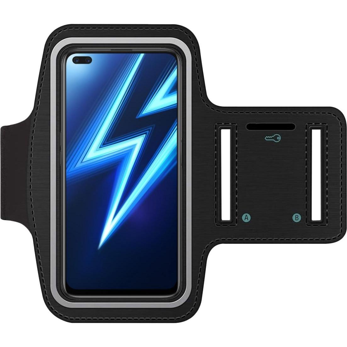 SmartFitness Realme 6 Pro Handy Sport Armband, Smartphone Sportarmband, Schwarz