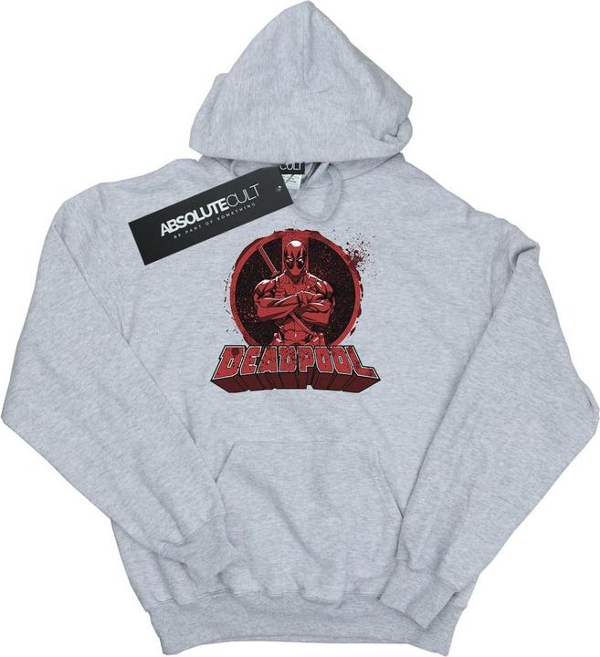 Produktbild Deadpool Crossed Arms Logo Kapuzenpullover (XXL)