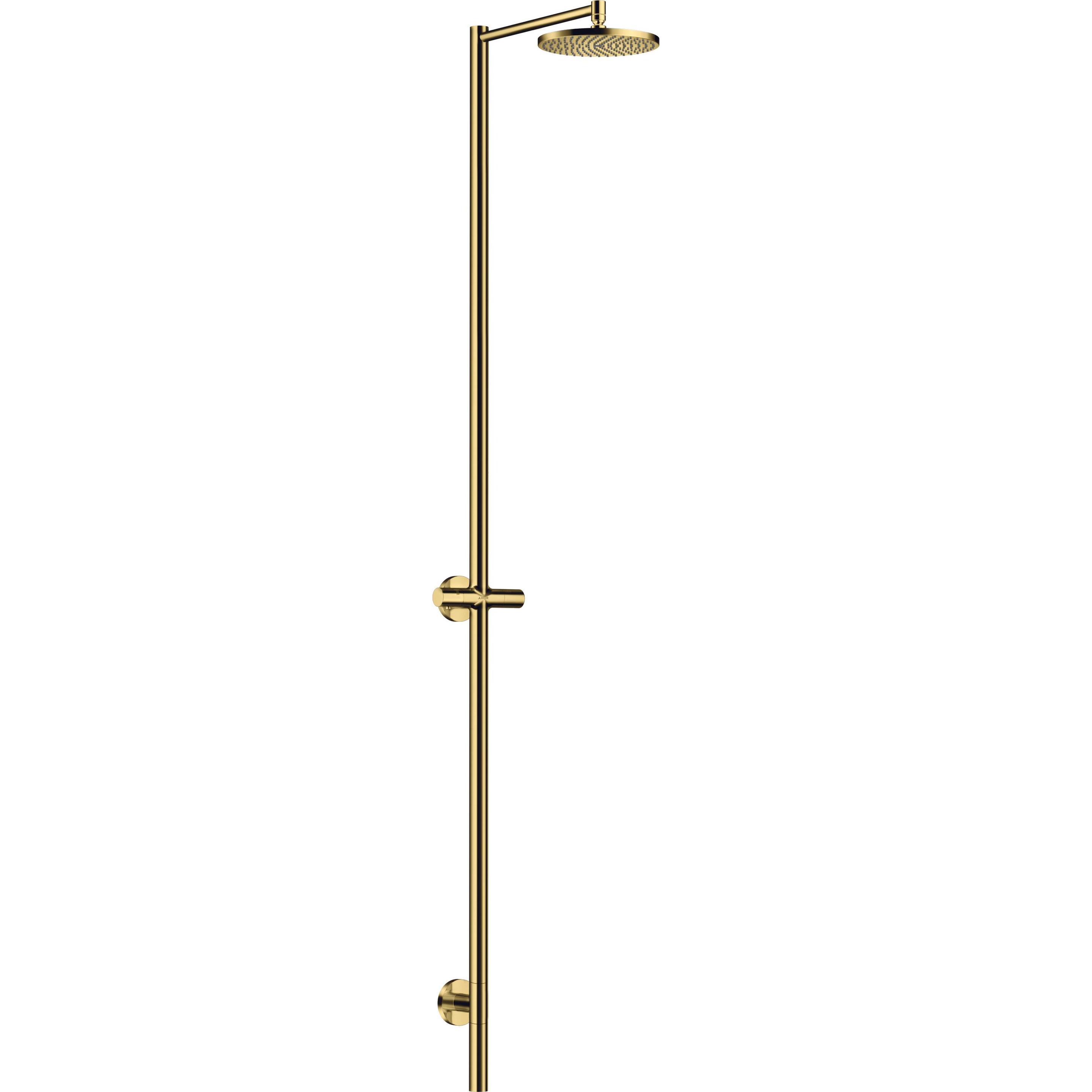 hansgrohe, Duschsystem, AXOR Starck Nature Duschsäule, mit Kopfbrause 240 1jet, ohne Handbrause, Aufputzmontage