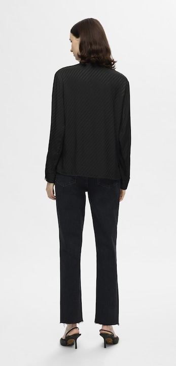Actual product image Selected Femme Bow satin blouse (36)