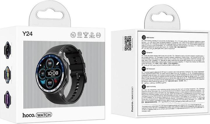 Actual product image Hoco Other Computer Accessory smartwatch with call function AMOLED Y24 black