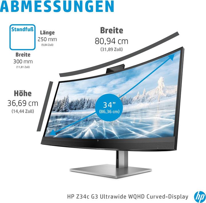 Produktbild HP Z34c G3 (3440 x 1440 Pixel, 34")