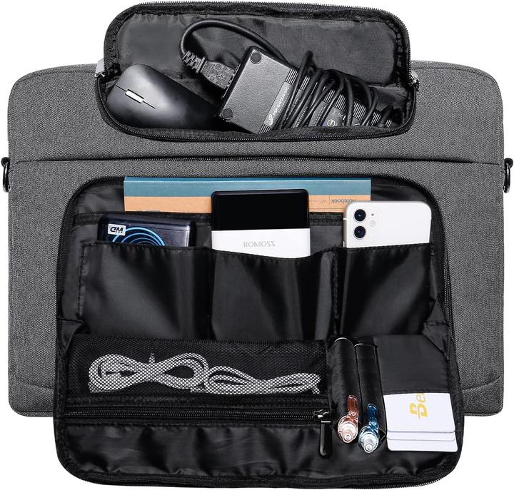 Immagine prodotto Bertasche Borsa per computer portatile da 17-17,3 pollici (grigio scuro) (17.30")
