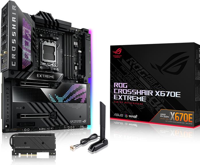 Image du produit ASUS Rog Crosshair X670e Extreme (AM5, AMD X670E, E-ATX)