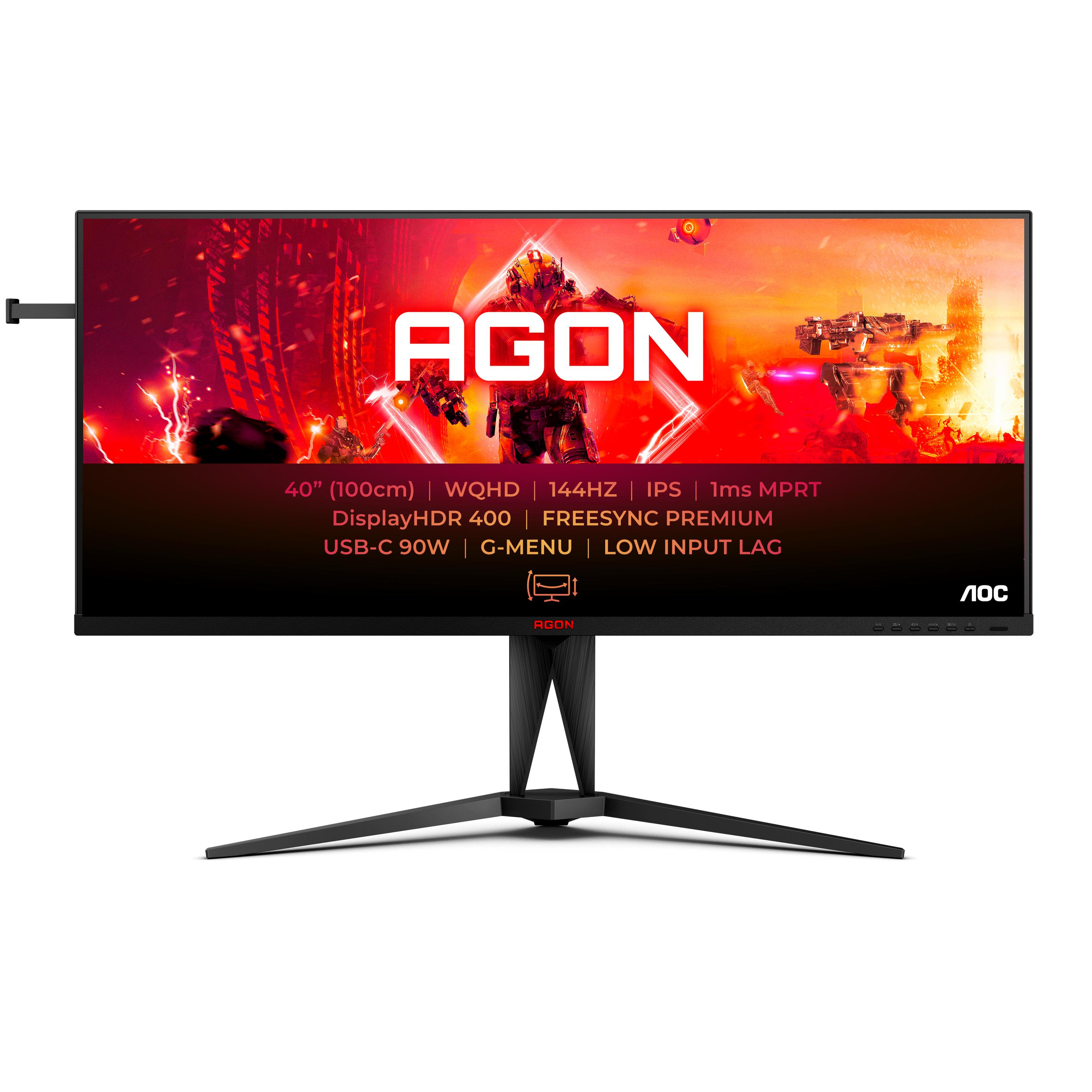 AOC AG405UXC (3440 x 1440 Pixel, 39.50"), Monitor, Schwarz
