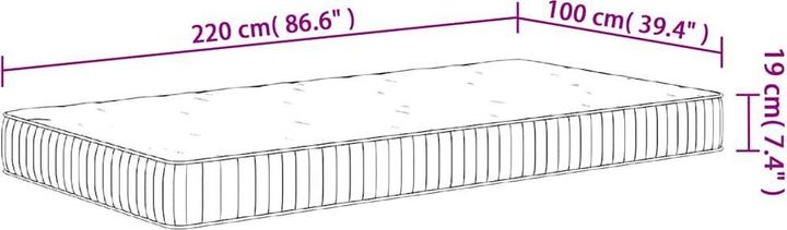 Actual product image vidaXL Jeronima (100 x 220 cm)