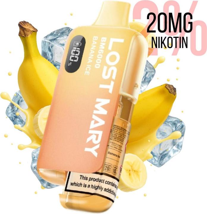 Lost Mary BM6000  Banana Ice (Banane, Kühl)