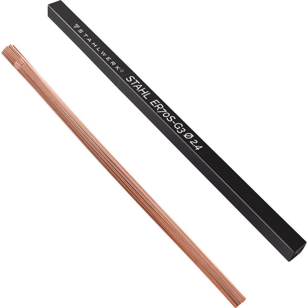 Thumbnail - Stahlwerk, Schweissgerät Zubehör, Schweissstäbe WIG ER70S G3 Stahl Ø 2,4 x 500 mm 2 kg