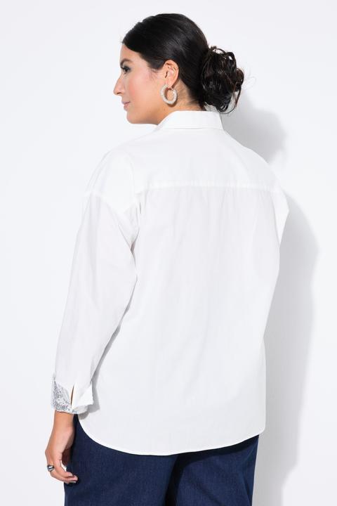 Produktbild Studio Untold Hemdbluse, oversized, Glitter-Manschetten (innen) (54)