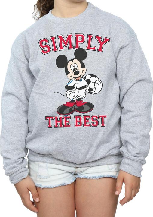 Actual product image Disney Girls Mickey Mouse Simply The Best Sweatshirt (116)