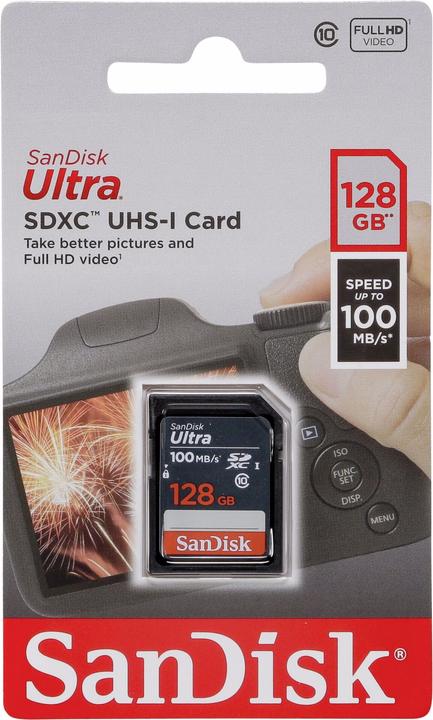 SANDISK Ultra Lite SDXC 128GB 100MB/s (128 GB, SDXC, U1, UHS-I)
