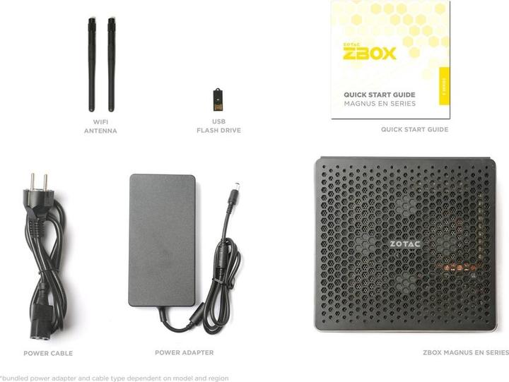 Actual product image Zotac Magnus EN374070C W5B (16 GB, 1000 GB, GeForce RTX 4070)