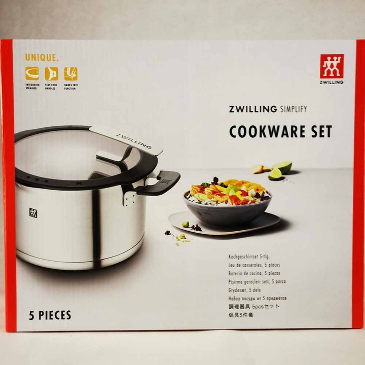 Actual product image Zwilling Simplify cookware set | 5pcs. (24 cm, Pot, Stainless steel)