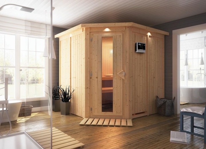 Immagine prodotto Karibu Jarin con corona sul tetto (9 KW Bio controllo esterno)