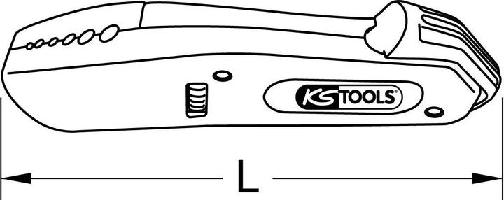 Actual product image KS Tools Insulation stripping knife, 0,5-6,0mm² (143 mm)