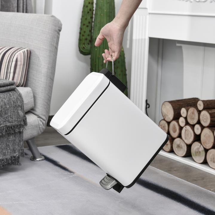 Image du produit Homcom Poubelle à pédale (5 l)