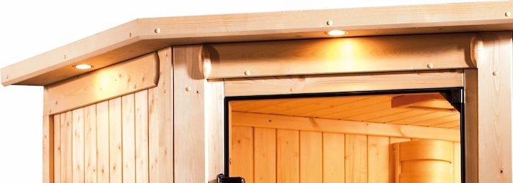 Actual product image Karibu Jarin with roof wreath (9 KW Bio external control)