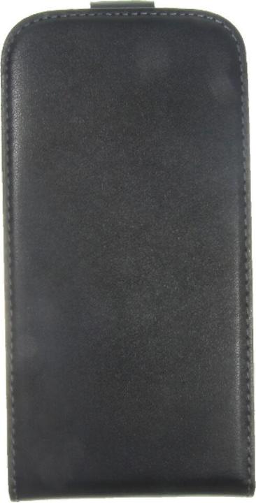 Actual product image OEM Slim Leather Flip Case S4 Galaxy I9500 - Black (Samsung Galaxy S4)
