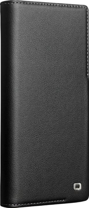 Produktbild QiAlino Hülle Flip matt mit magnetischem Verschluss Mattschwarz (Samsung Galaxy S23 Ultra)