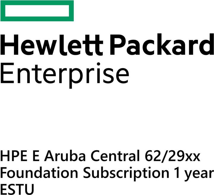 Produktbild HPE E Aruba Central 62/29xx, Foundation Subscription, 1 year, E-STU (24 Geräte, 12 Monate)