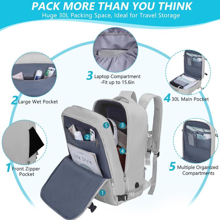 Produktbild Only-Bags.Store Handgepäck Reiserucksack Wanderrucksack Wasserdichter Outdoor Daypack