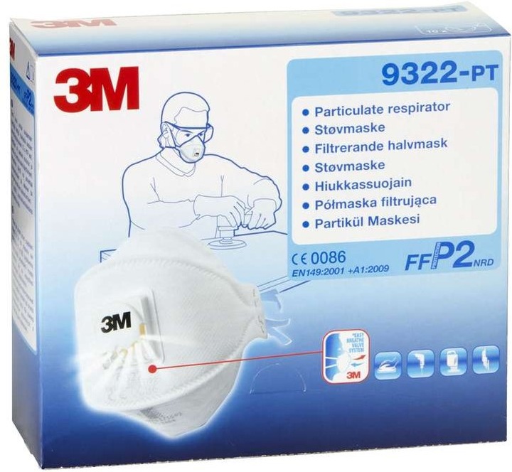 Produktbild 3M Atemschutzmaske 9322-PT (FFP2, 1 x)