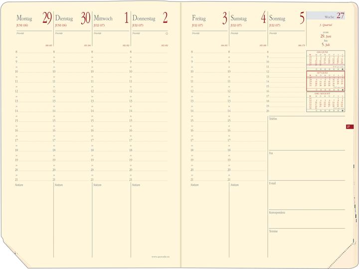 Immagine prodotto Quo Vadis Ricambio Ministro Pr.DE cm 2021 QV286003 1W/2S, 16x24cm (A5, Tedesco)