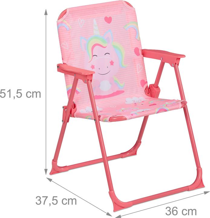 Actual product image Relaxdays Kinder Klappstuhl mit Motiv (High chair)