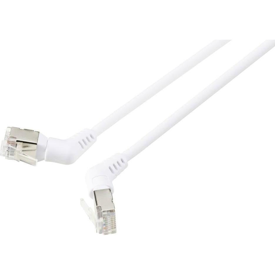 Thumbnail - Renkforce RF-6071566 RJ45 Netzwerkkabel, Patchkabel CAT 6a F/UTP 1.00 m Weiss Ste (F/UTP, CAT6a, 1 m), Netzwerkkabel