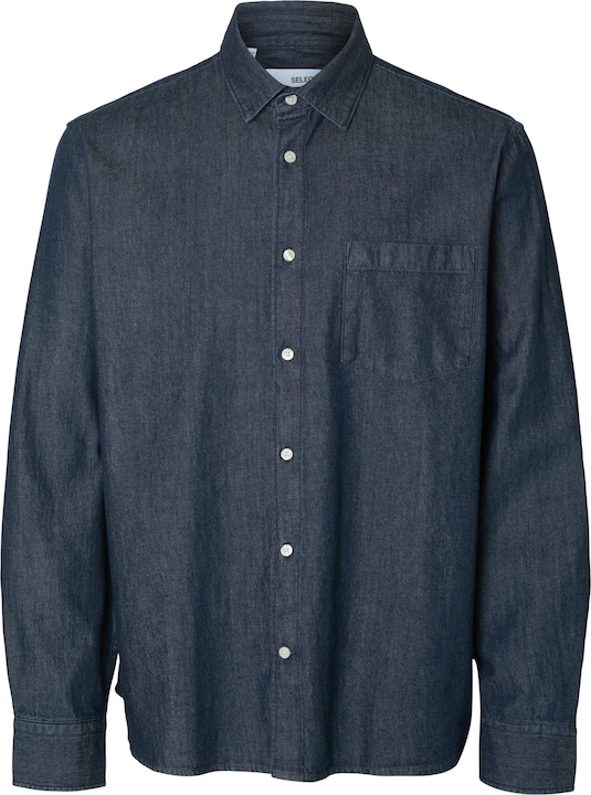 Selected Homme Slhregcarlo Denim Ls Shirt Noos