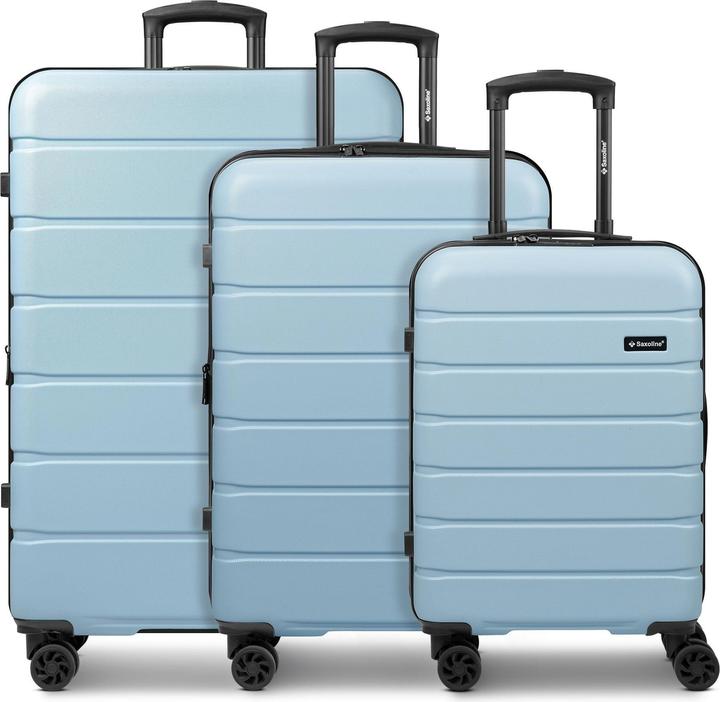 Saxoline Miami 4 Rollen Kofferset 3-teilig mit Dehnfalte (207 l)