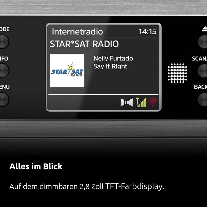 Actual product image TechniSat Viola 710 CD IR (Bluetooth, Wi-Fi, CD player, 2x 20 W)
