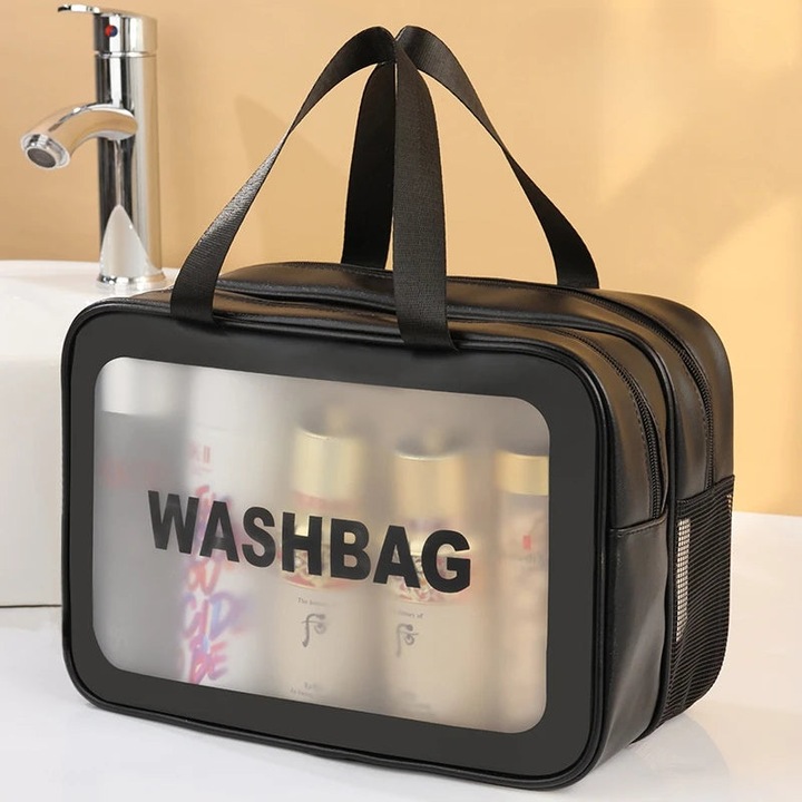 Only-Bags.Store Nass-Trocken-Trennung Schminktasche tragbare Kulturtasche Reise Essentials grosse Kapazität