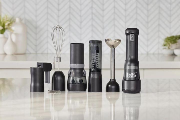 Immagine prodotto Black & Decker Frullatore manuale BCKM1016KSB-QW Nero, 7 pezzi