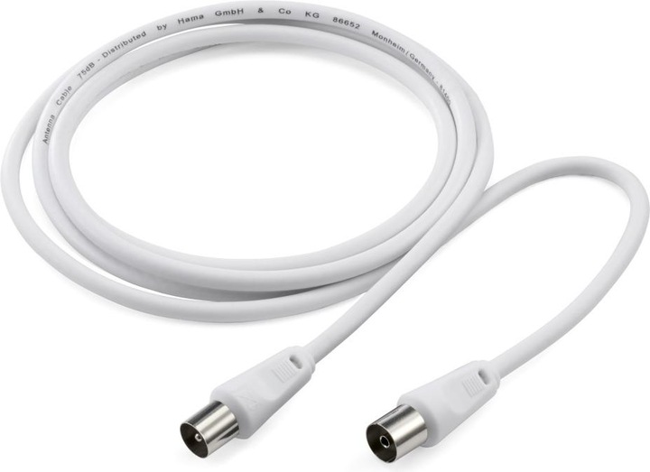 Image du produit Hama Koax-Stecker – Koax-Kupplung (75 dB, Câble d'antenne)