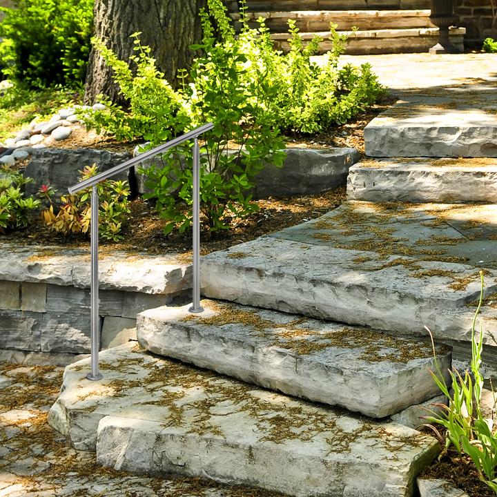Actual product image Relaxdays Stair railing (Stainless steel)