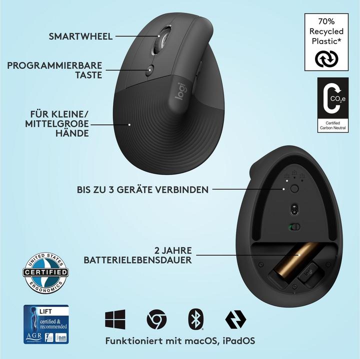 Image du produit Logitech Lift (Sans fil)