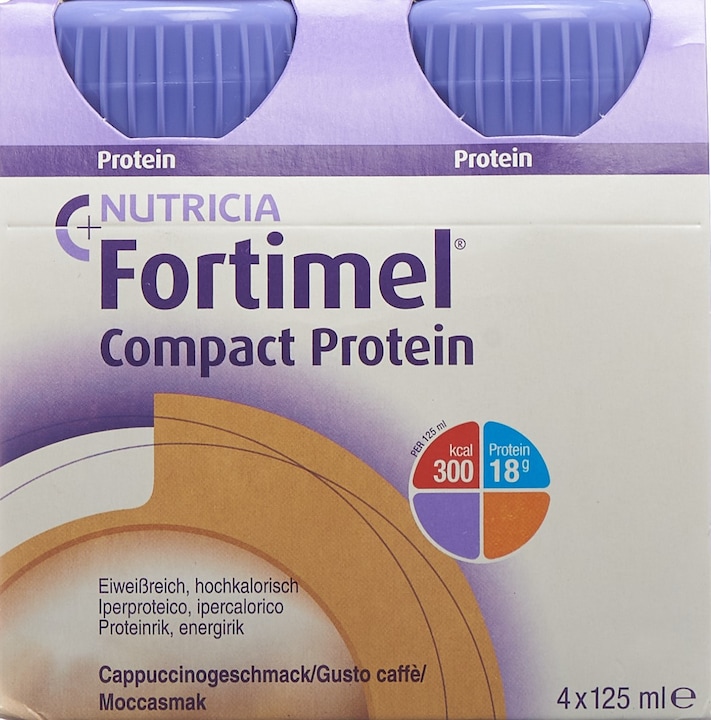 Actual product image Fortimel Compact Protein Cappuccino (Cappuccino, 4 x)