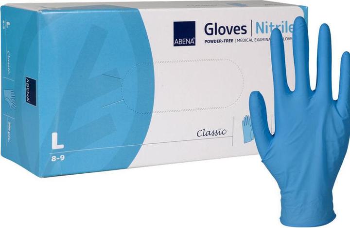 Immagine prodotto Abena Guanti classici in nitrile blu (L)