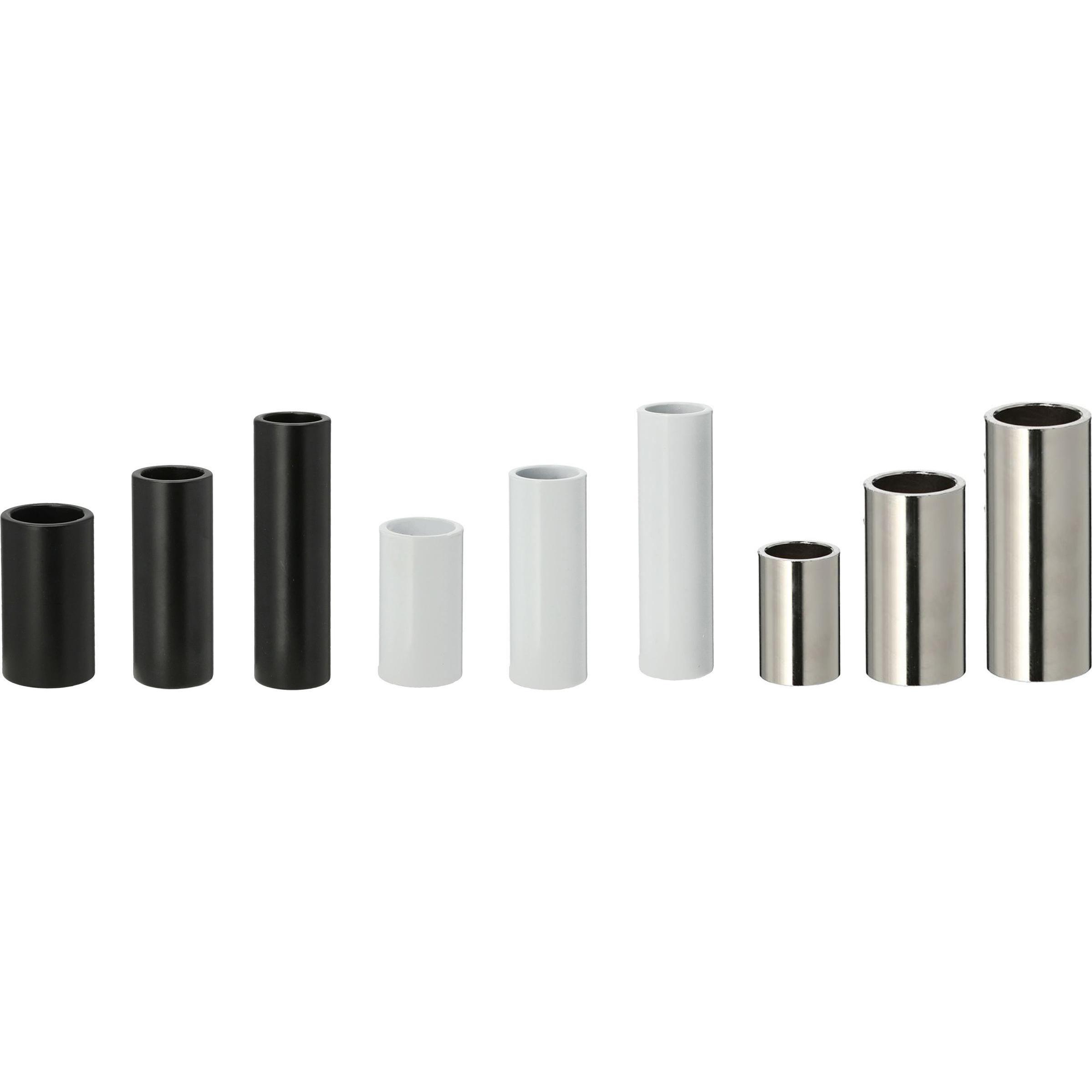 Novaliv, Kerzenständer, 4x Kerzenständer magnetisch 2,8x7,5cm SCHWARZ Kerzenpick Wohnzimmerdekoration Kerzenhalter