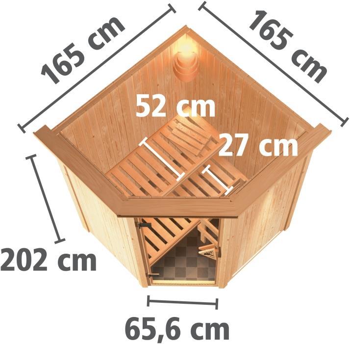 Produktbild Karibu Nanja mit Dachkranz (Ohne Ofen)