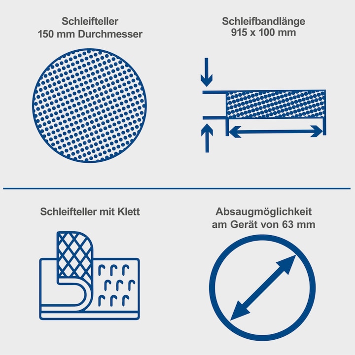 Image du produit Scheppach Ponceuse à bande et à disque BTS800 (Ponceuse à bande, Meuleuse d'établi, 370 W)