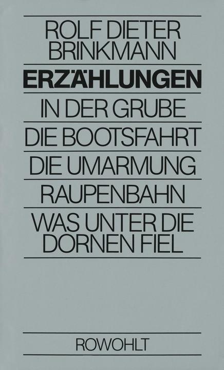 Produktbild Erzählungen (Deutsch, Rolf Dieter Brinkmann, 1985)