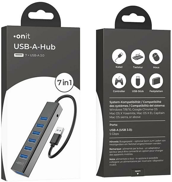 Produktbild Onit F01256 (USB-A, 7 Ports)