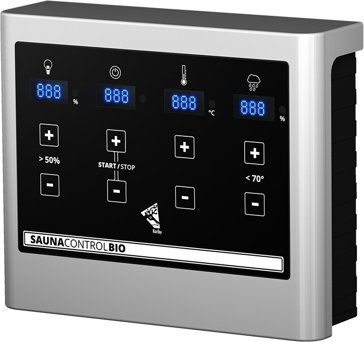 Actual product image Karibu Rodin without roof rim (9 KW Bio external control)