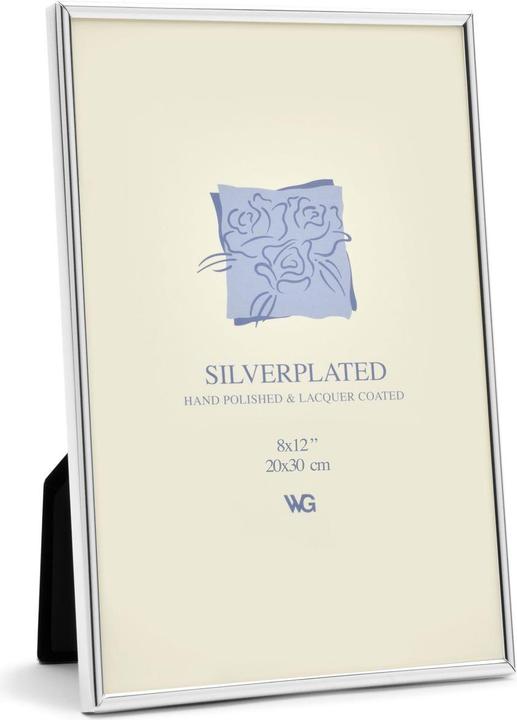 Weisz Frame Silver Plated Half Round Narrow 20x30cm (20 x 30 cm)