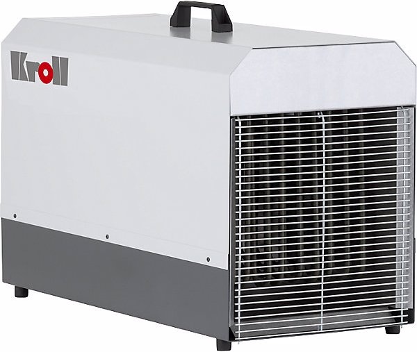 Actual product image Kroll Electric heater, air flow rate 960 m³/h, CEE, with thermostat connection, LxWxH (18000 W)